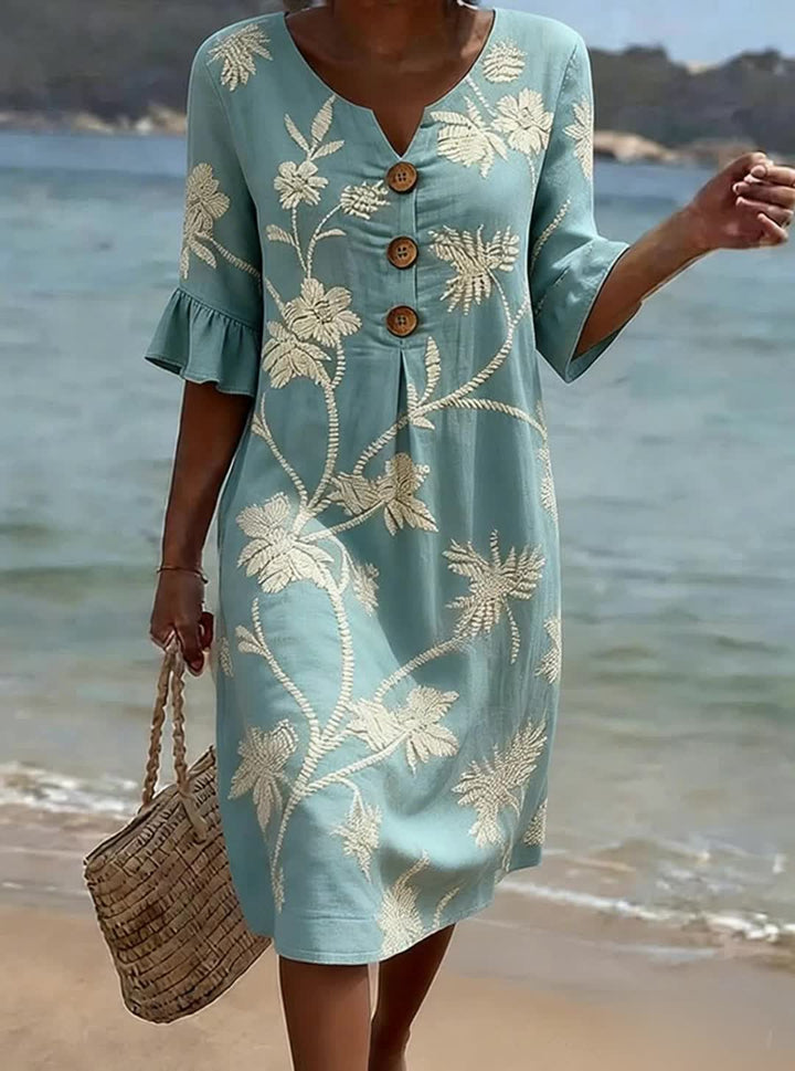 Alexa Casual jurk voor vrouwen met bloemenprint