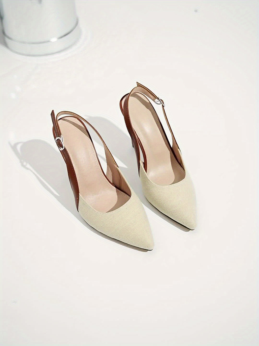 Amélie™ | Slingback Hakken met Contrasterende Kleur