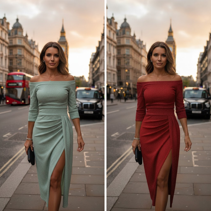 Stella™ | Maxi Jurk met Halterdecolleté