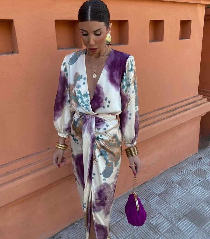 Vittoria™ | Elegante jurk met kruisvormige V-hals