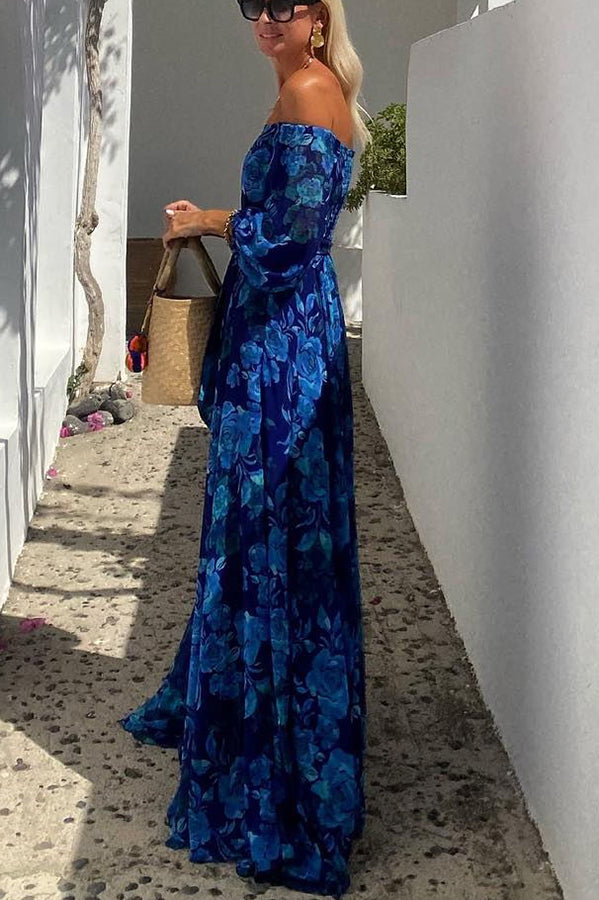 Luna™ | Maxi Jurk met Bloemenprint en Mouwen