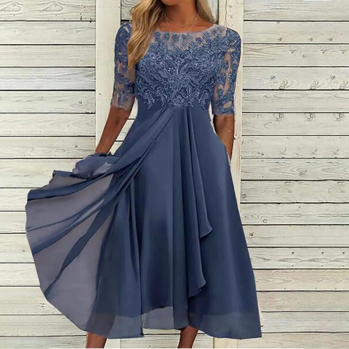 Harper™ | Elegante midi-jurk van kant