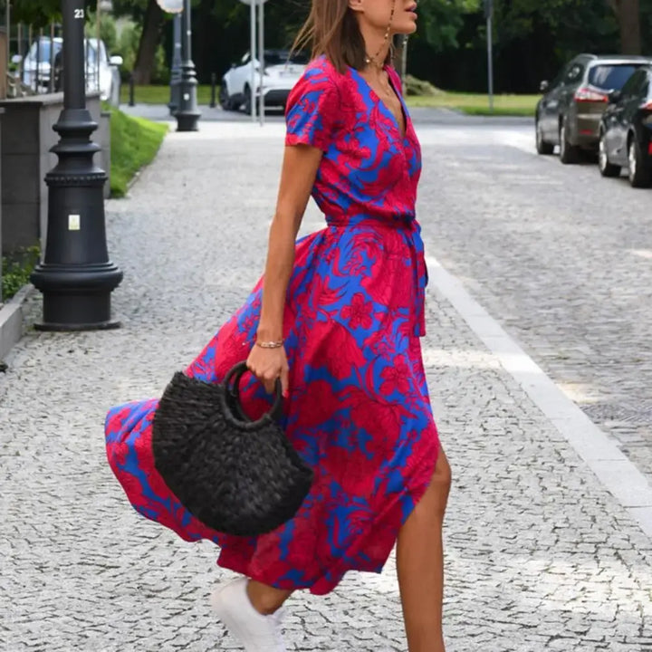 Fez | Kruidige jurk met bloemenprint