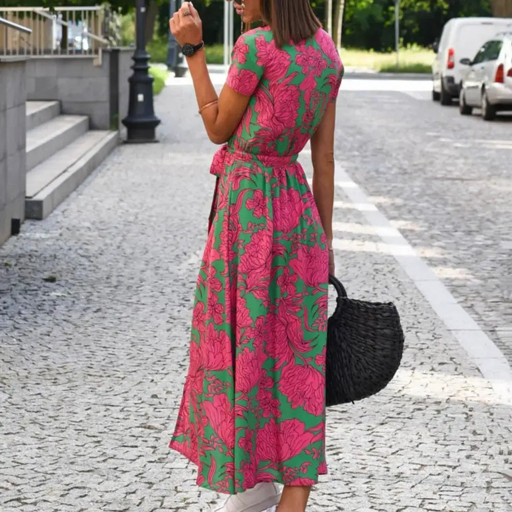 Fez | Kruidige jurk met bloemenprint