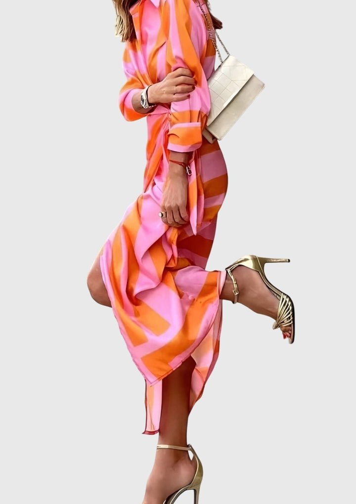 Everly | Elegante Wikkeldress met Print