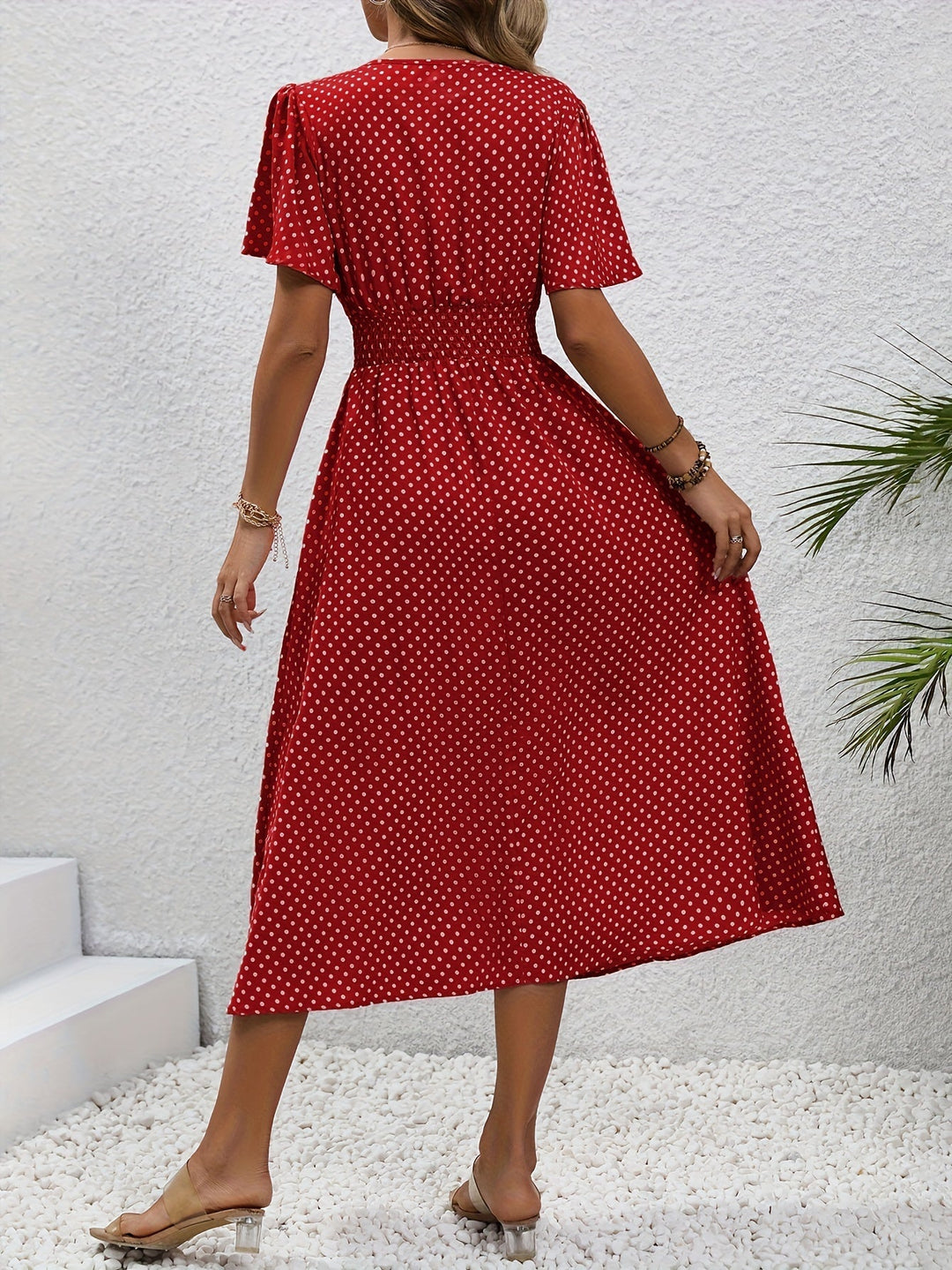 La Scintilla | Elegante Pois Jurk Élisa
