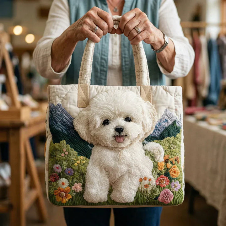 Handgemaakte gewatteerde tas - Betoverde Hond