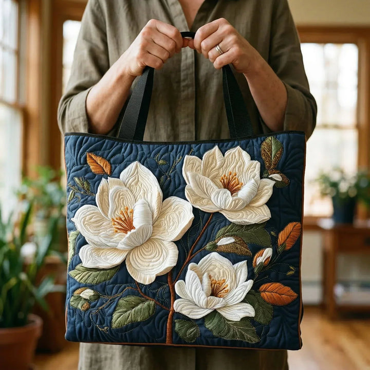 Handgemaakte quilt tas - Magnolia Delicata