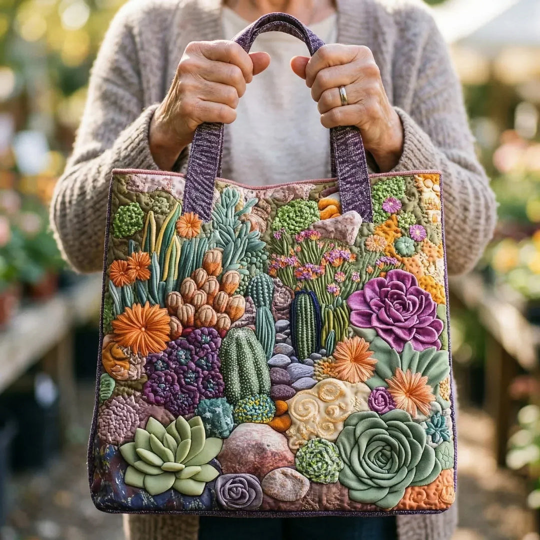 Handgemaakte tas - Tuin van Vetplanten