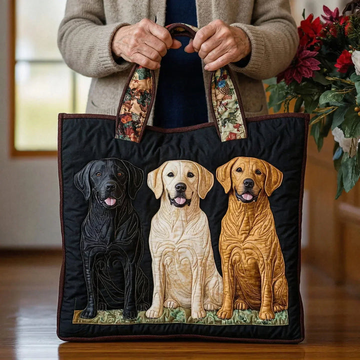 Handgemaakte tas - Drie Labrador