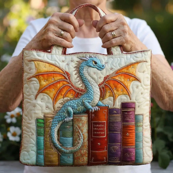 Gequilted tas - Smaragd Draak