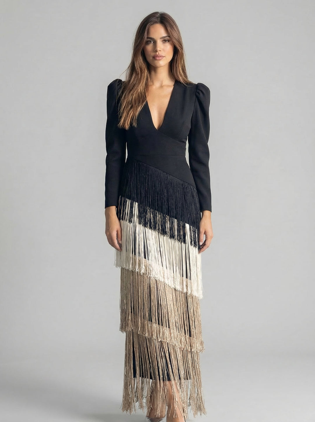 Salvia | Fringe Jurk