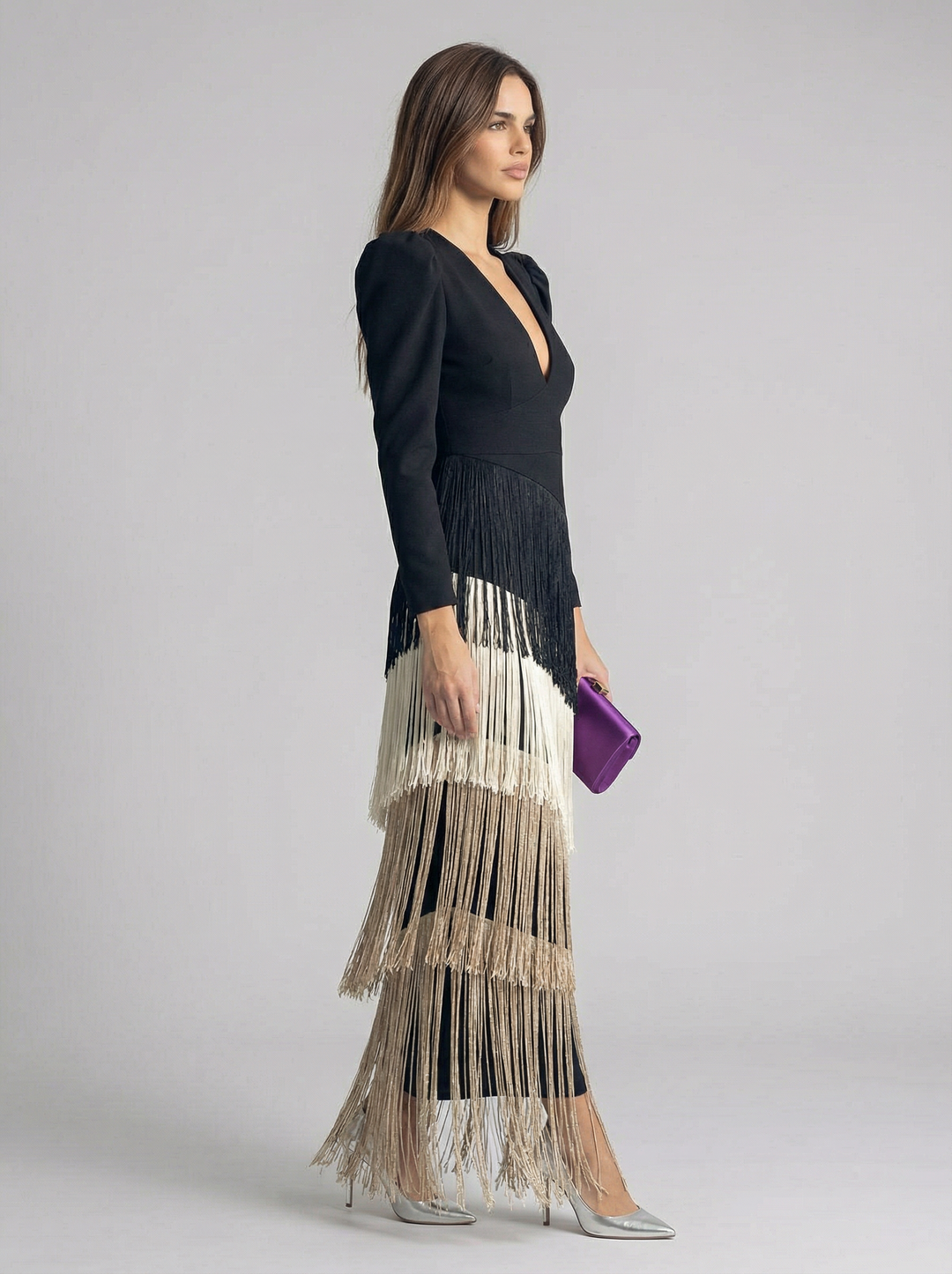Salvia | Fringe Jurk