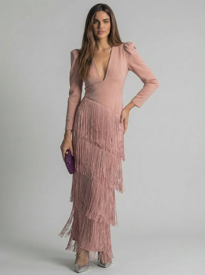 Salvia | Fringe Jurk