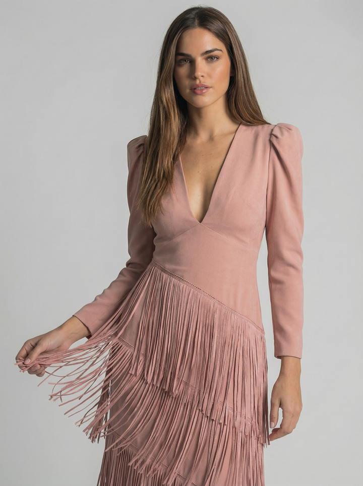 Salvia | Fringe Jurk