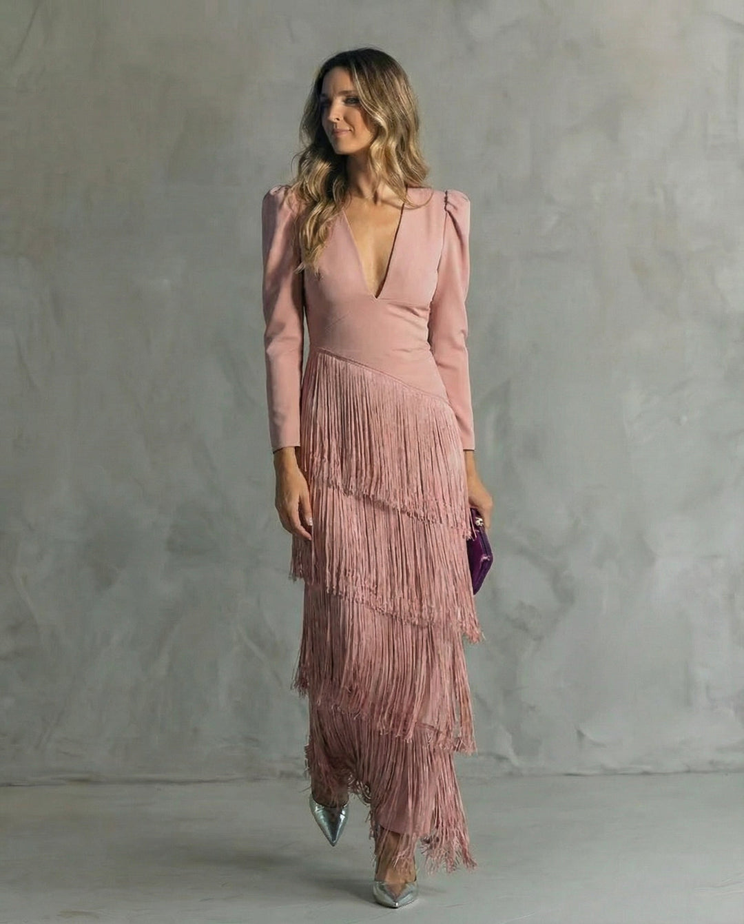 Chiara - Elegante jurk met franjes