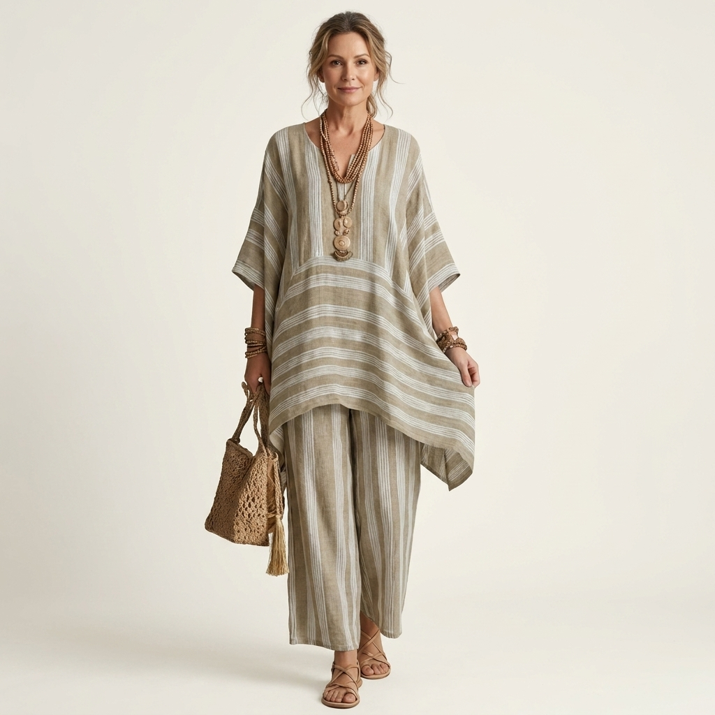 Kiara | Twee-delig Gestreept  Set