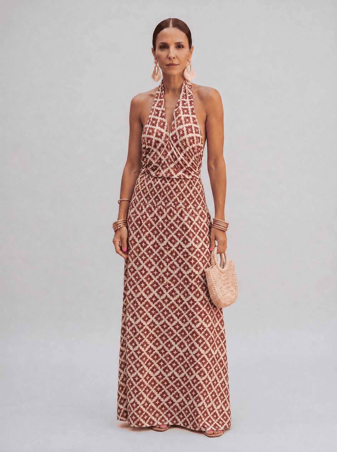 Elegante Jurk met Ontwerp van Ontblote Schouders