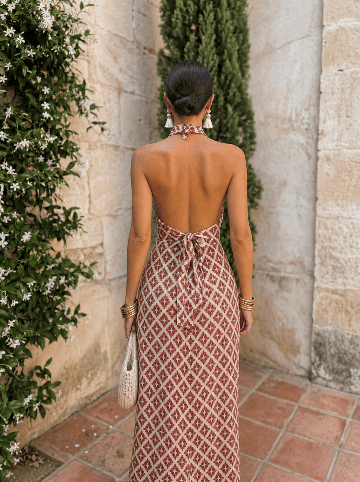 Elegante Jurk met Ontwerp van Ontblote Schouders