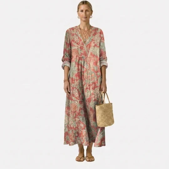 Dolores | Midi-jurk van lichte en flatterende premium ademend