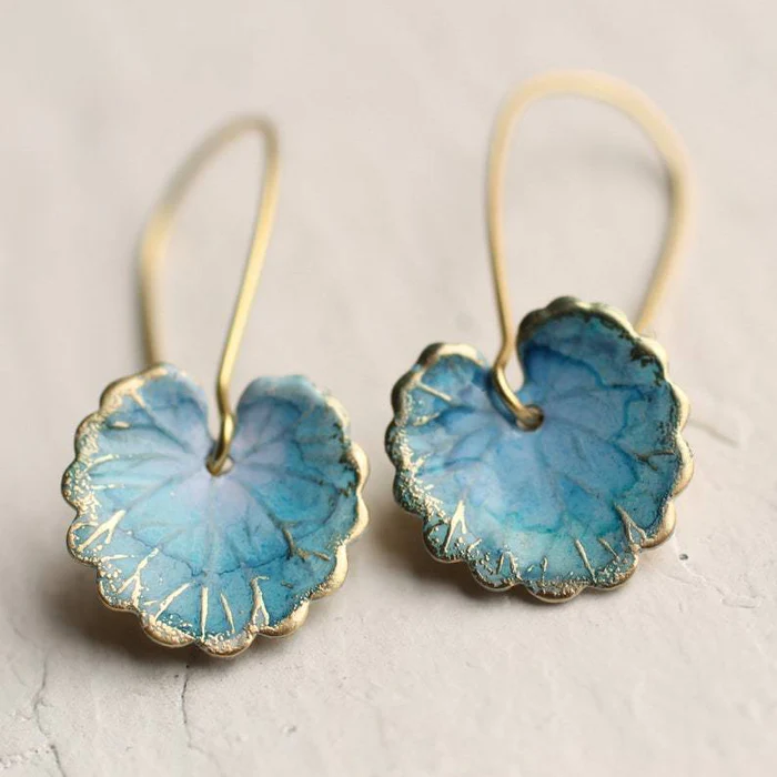 Vintage Oorbellen in Bladdesign