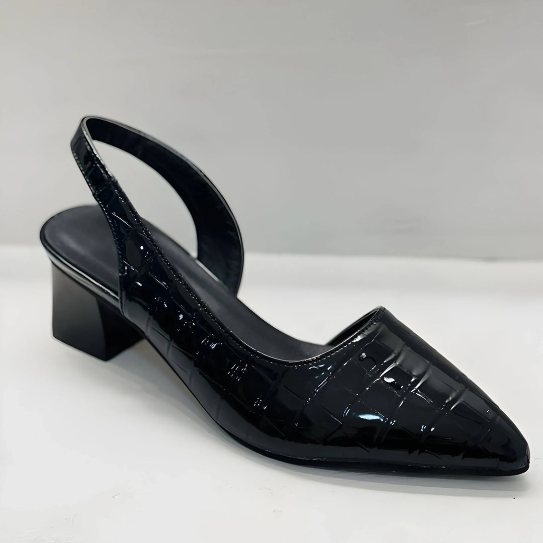 Olga - Elegante schoenen met vierkante hak