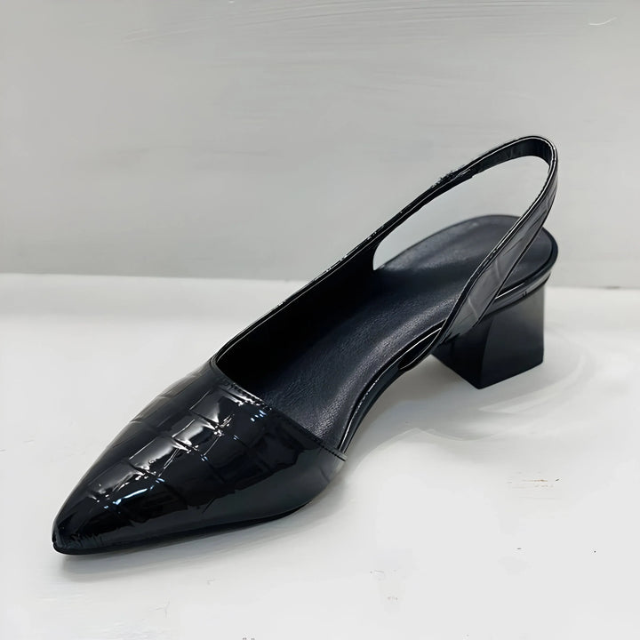 Olga - Elegante schoenen met vierkante hak