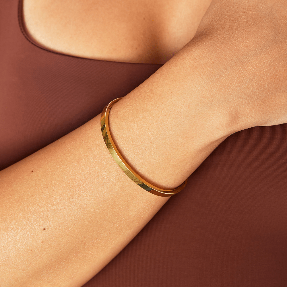 Gouden rigide armband Lilah
