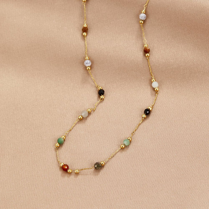 Minimalistische Collier met Steen