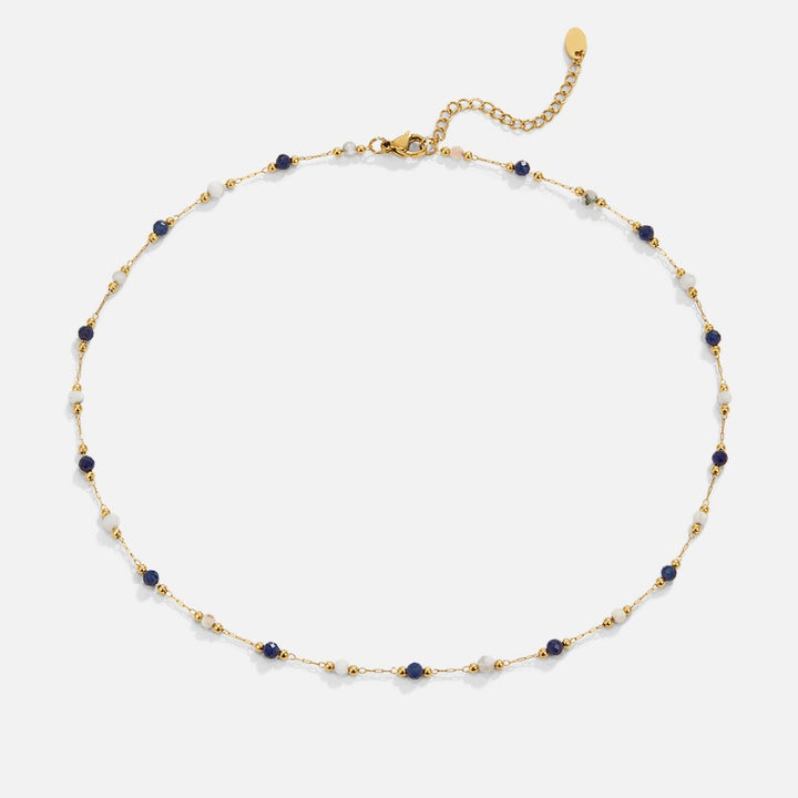 Collier Lulu met Middernacht Steenparels
