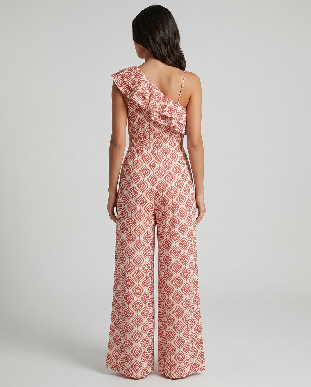 Jimena | Lente geometrisch patroon jumpsuit