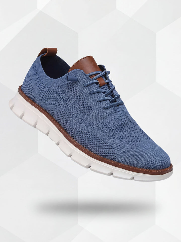 Ultracomfortabele Ademende Schoenen: Blauw-wit