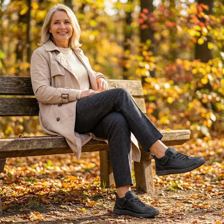 Gisela - Comfortabele orthopedische schoenen met een huideffect