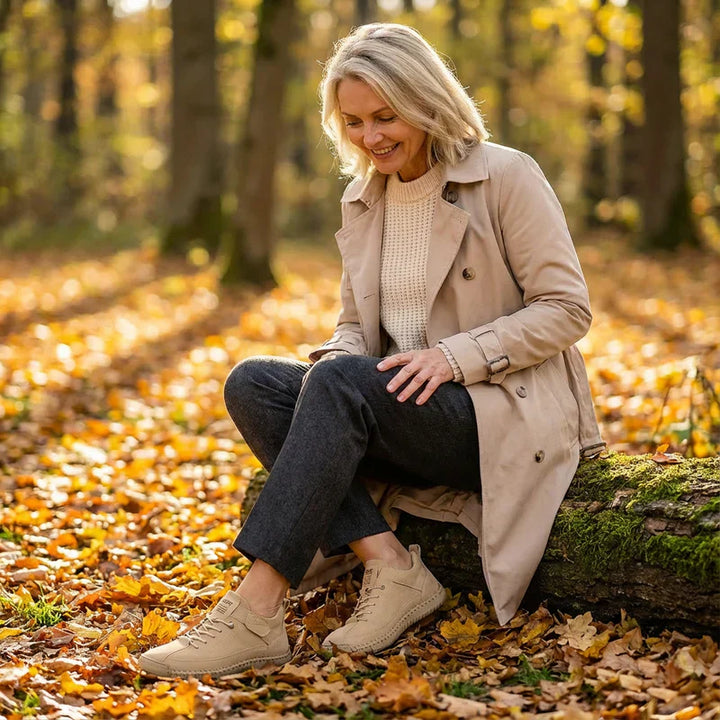 Gisela - Comfortabele orthopedische schoenen met een huideffect