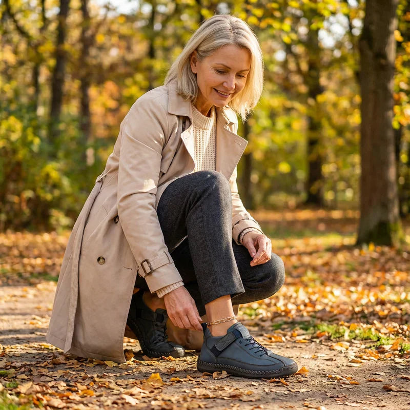 Gisela - Comfortabele orthopedische schoenen met een huideffect