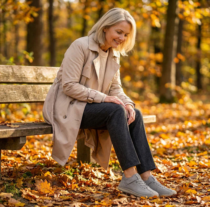 Gisela - Comfortabele orthopedische schoenen met een huideffect