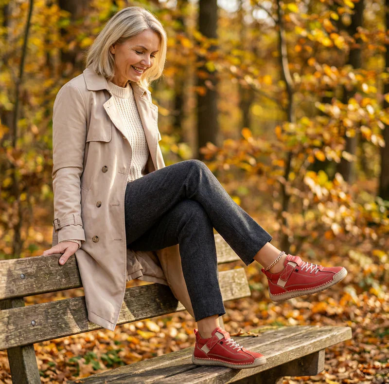 Gisela - Comfortabele orthopedische schoenen met een huideffect