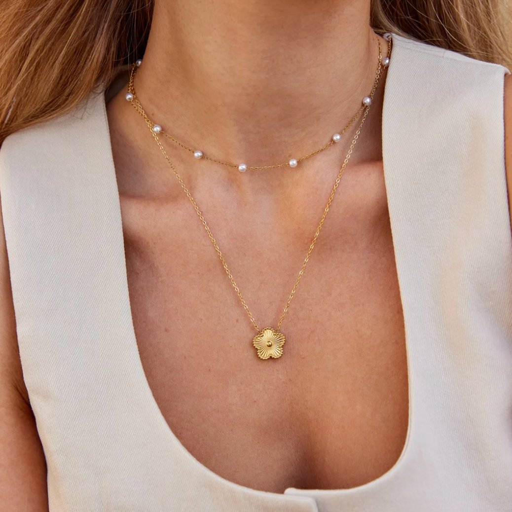 Collier Nura Perla en Or 18K