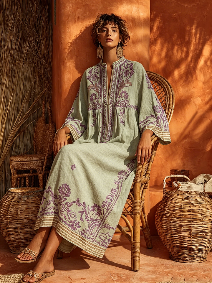 Elena™ | Mediterrane Maxi Jurk