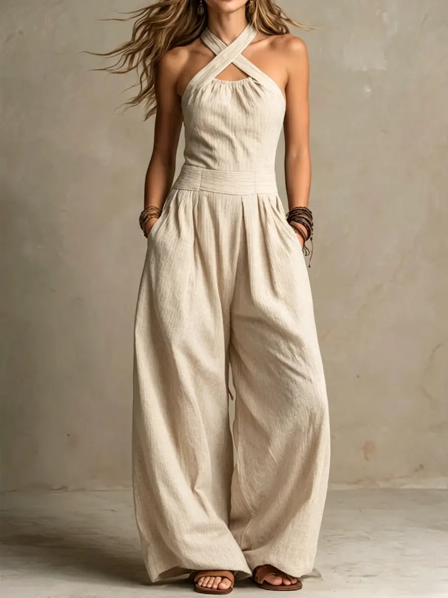 Adrienne | Elegante Jumpsuit met Cross-Over Decolleté