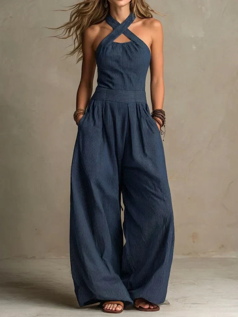 Adrienne | Elegante Jumpsuit met Cross-Over Decolleté