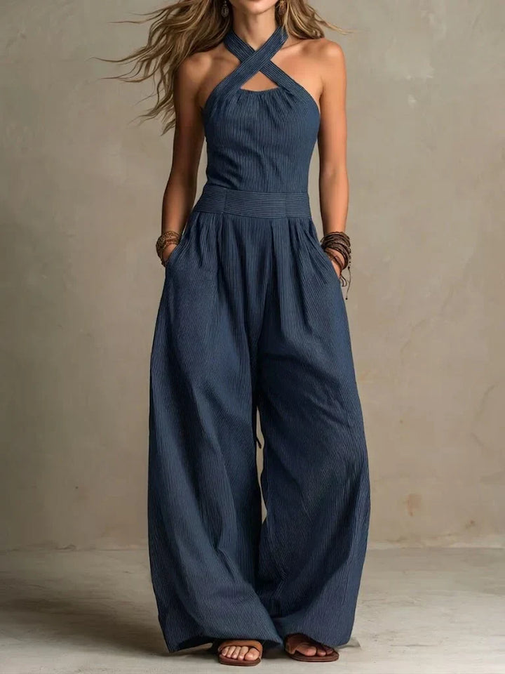 Adrienne | Elegante Jumpsuit met Cross-Over Decolleté