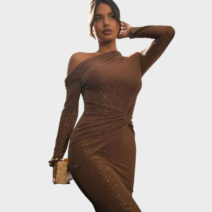 Vesna - Maxi Glanzende Jurk