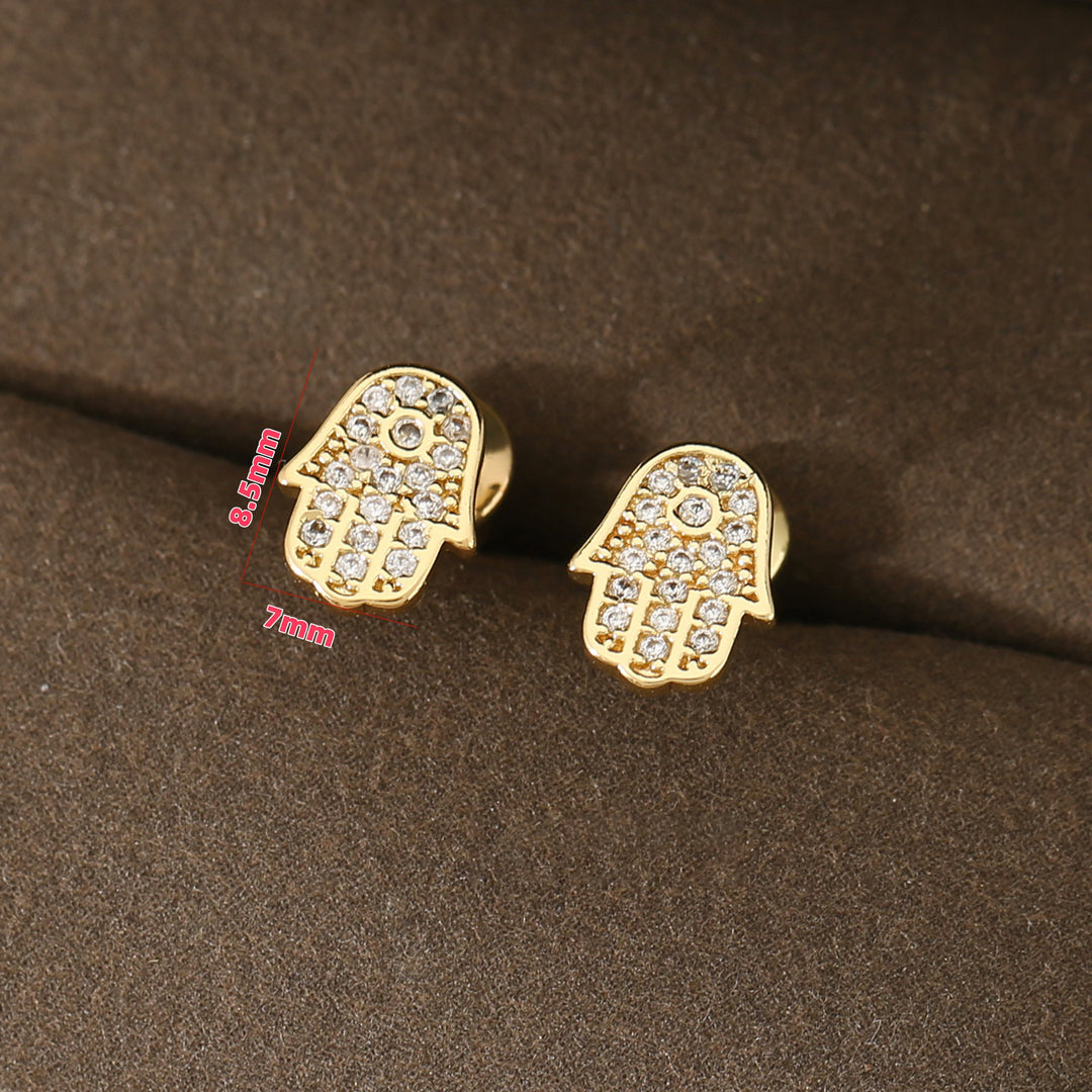 Hamsa Hand Oorknopjes | Symbolische Oorbellen