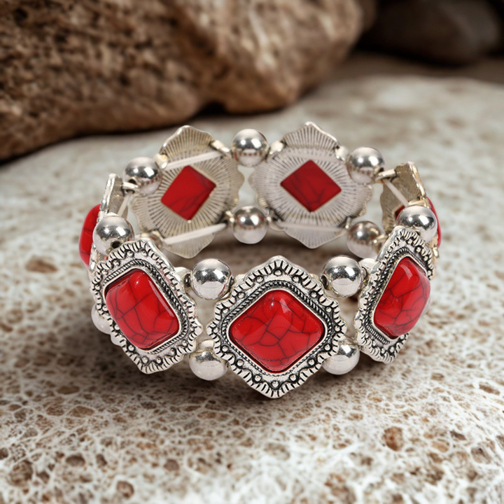 De Stretch Armband "Nomade Concho"