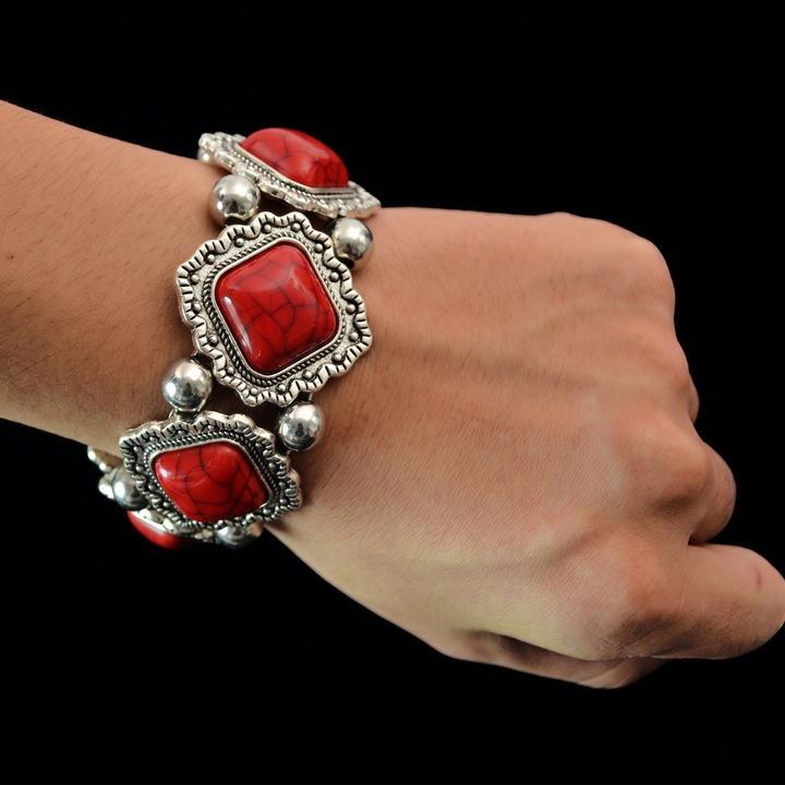 De Stretch Armband "Nomade Concho"