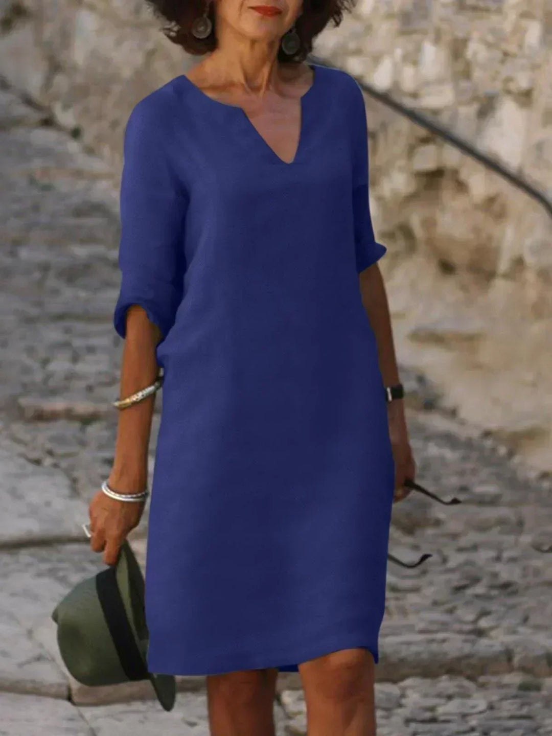Josette™ | Elegante V-hals Jurk