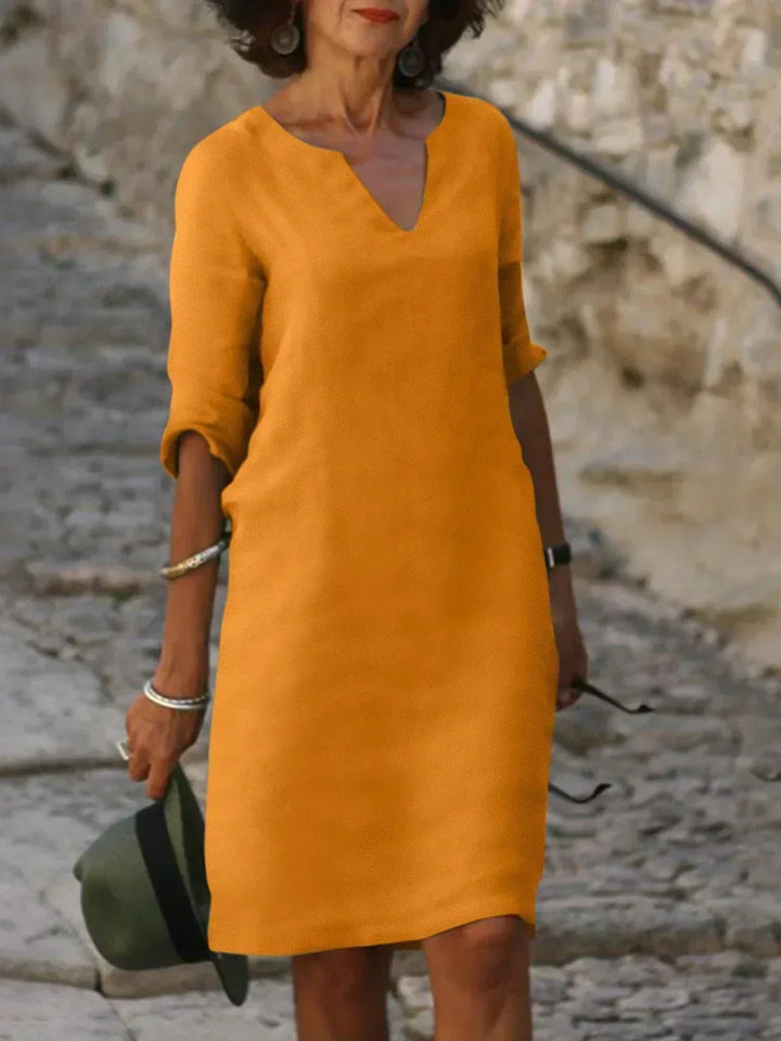 Josette™ | Elegante V-hals Jurk