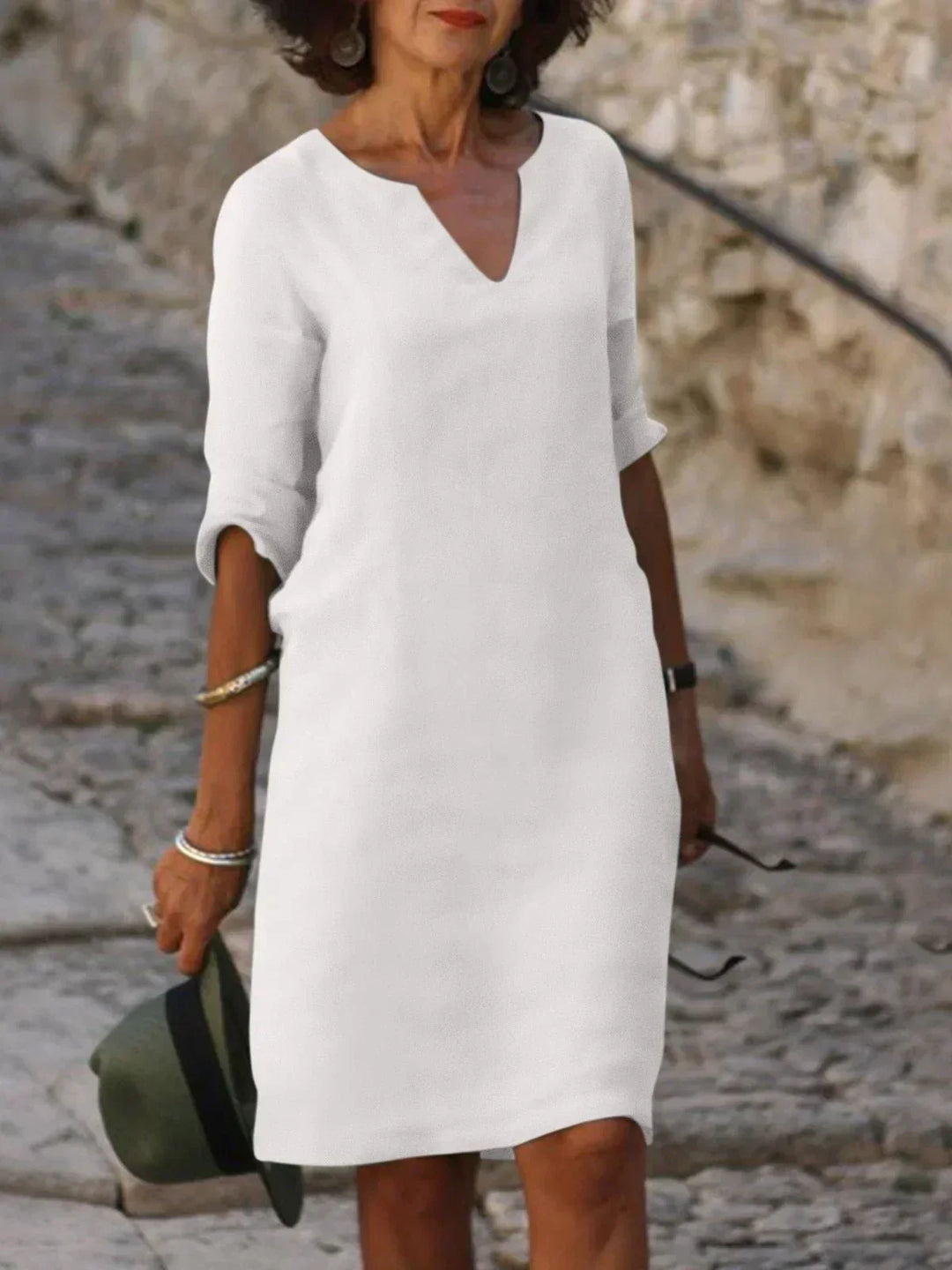 Josette™ | Elegante V-hals Jurk