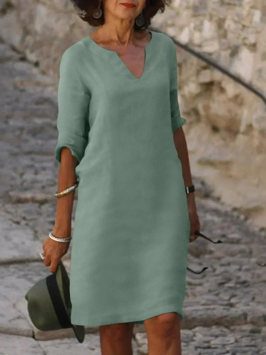Josette™ | Elegante V-hals Jurk